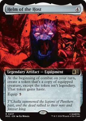 Helm of the Host (Extended Art) card from Commander: Marvel Super Heroes