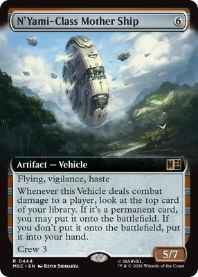 N'Yami-Class Mother Ship (Extended Art) card from Commander: Marvel Super Heroes