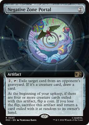Negative Zone Portal (Extended Art) card from Commander: Marvel Super Heroes