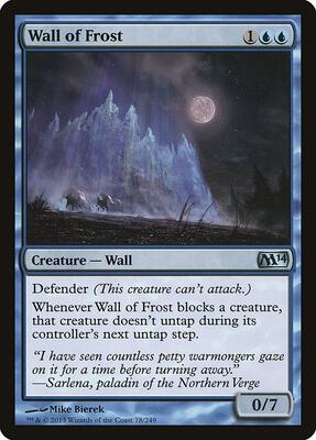 Wall of Frost card from Magic 2014 (M14)