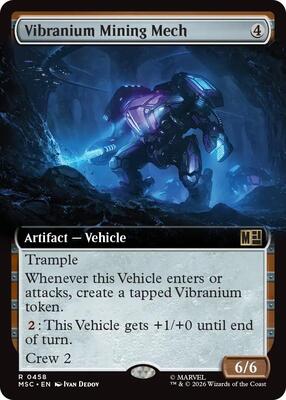 Vibranium Mining Mech (Extended Art) card from Commander: Marvel Super Heroes