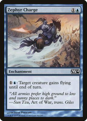 Zephyr Charge card from Magic 2014 (M14)
