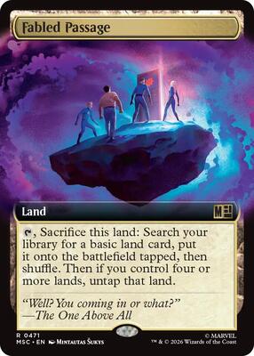 Fabled Passage (Extended Art) card from Commander: Marvel Super Heroes
