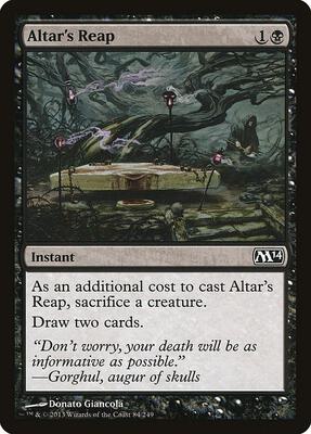 Altar's Reap card from Magic 2014 (M14)