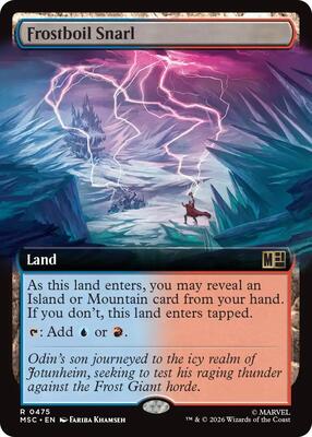 Frostboil Snarl (Extended Art) card from Commander: Marvel Super Heroes