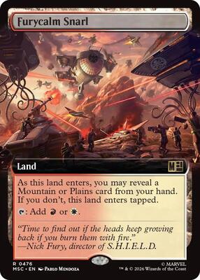 Furycalm Snarl (Extended Art) card from Commander: Marvel Super Heroes