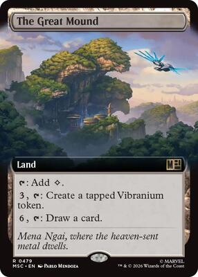 The Great Mound (Extended Art) card from Commander: Marvel Super Heroes