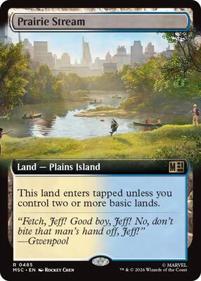 Prairie Stream (Extended Art) card from Commander: Marvel Super Heroes