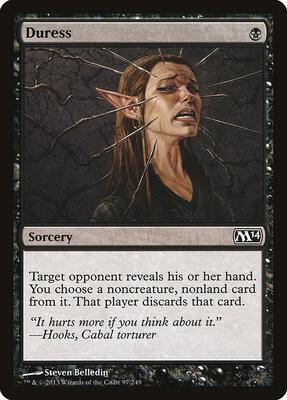 Duress card from Magic 2014 (M14)