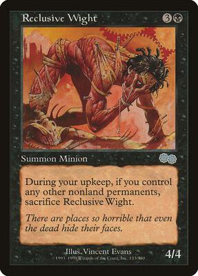 Reclusive Wight card from Urza's Saga