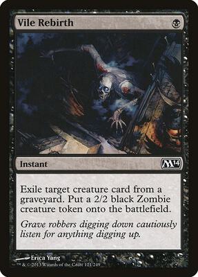 Vile Rebirth card from Magic 2014 (M14)