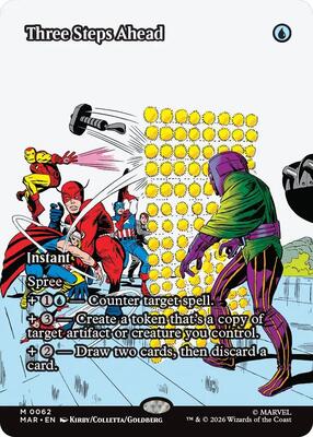 Three Steps Ahead (Borderless) card from Marvel Universe Eternal-Legal