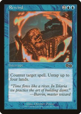Rewind card from Urza's Saga