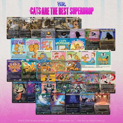 Secret Lair Cats Are the Best Superdrop: Nine Lives Non-Foil Bundle card from Secret Lair Drop Series