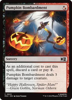 Pumpkin Bombardment card from Commander: Marvel Super Heroes