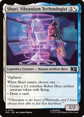 Shuri, Vibranium Technologist card from Commander: Marvel Super Heroes