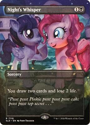 Night's Whisper (7110) card from Secret Lair Drop Series