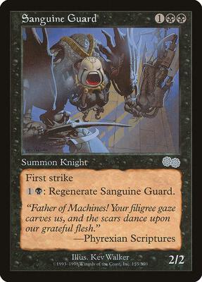 Sanguine Guard card from Urza's Saga