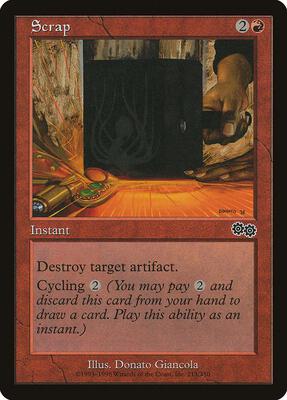Scrap card from Urza's Saga