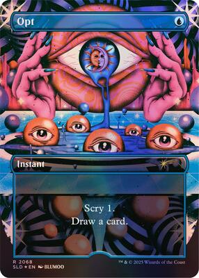 Opt (2068) (Rainbow Foil) card from Secret Lair Drop Series