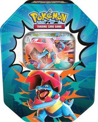 Ascended Heroes Tin [Mega Feraligatr ex] card from ME: Ascended Heroes