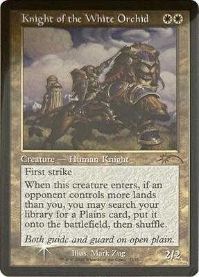 Knight of the White Orchid (Retro Frame) card from Secret Lair Drop Series