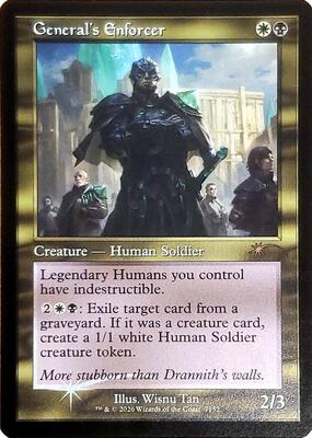 General's Enforcer (Retro Frame) card from Secret Lair Drop Series