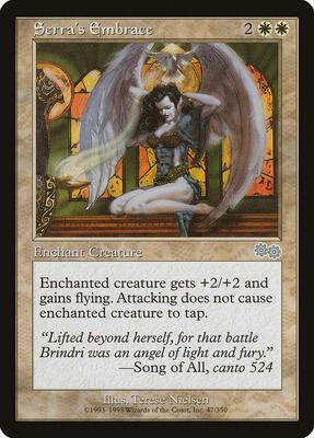 Serra's Embrace card from Urza's Saga