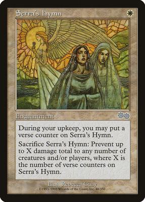 Serra's Hymn card from Urza's Saga