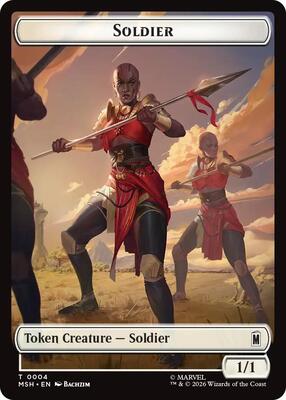 Soldier // Insect Double-Sided Token card from Marvel Super Heroes