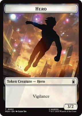 Hero // Robot Villain Double-Sided Token card from Marvel Super Heroes