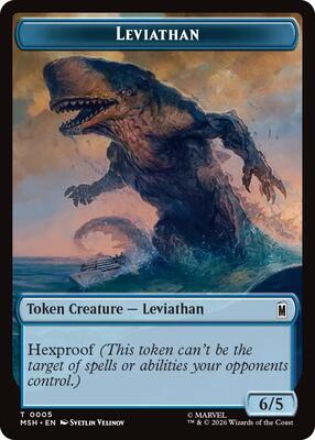 Leviathan // Food Double-Sided Token card from Marvel Super Heroes