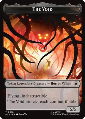 The Void // Squirrel Double-Sided Token card from Marvel Super Heroes
