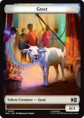 Goat // Construct Double-Sided Token card from Commander: Marvel Super Heroes