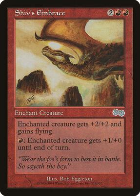 Shiv's Embrace card from Urza's Saga