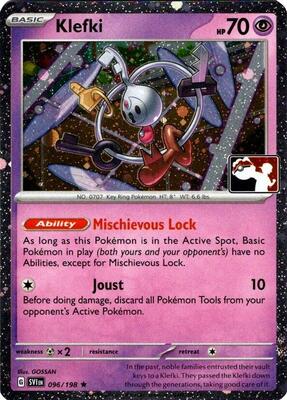Klefki - 096/198 (Cosmos Holo) card from Prize Pack Series Cards
