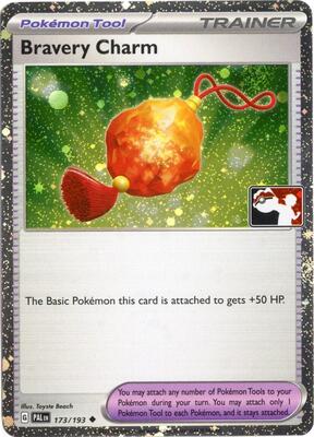Bravery Charm - 173/193 (Cosmos Holo) card from Prize Pack Series Cards