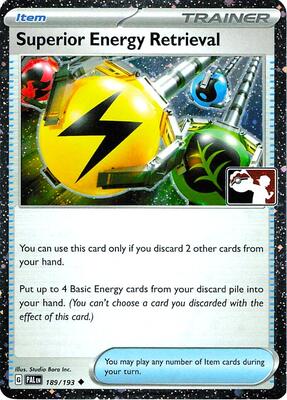 Superior Energy Retrieval - 189/193 (Cosmos Holo) card from Prize Pack Series Cards