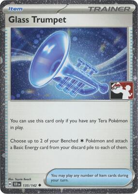 Glass Trumpet - 135/142 (Cosmos Holo) card from Prize Pack Series Cards