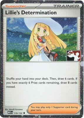 Lillie's Determination - 119/132 (Cosmos Holo) card from Prize Pack Series Cards