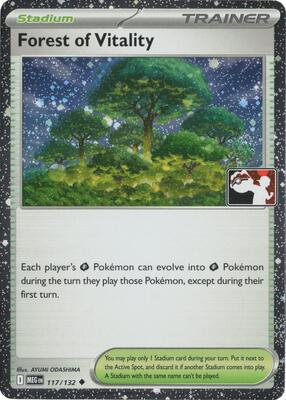Forest of Vitality - 117/132 (Cosmos Holo) card from Prize Pack Series Cards