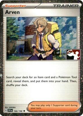 Arven - 166/198 (Cosmos Holo) card from Prize Pack Series Cards