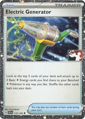 Electric Generator - 170/198 (Cosmos Holo) card from Prize Pack Series Cards