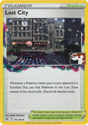 Lost City - 161/196 (Cosmos Holo) card from Prize Pack Series Cards