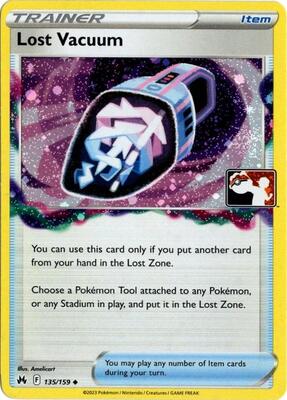 Lost Vacuum - 135/159 (Cosmos Holo) card from Prize Pack Series Cards