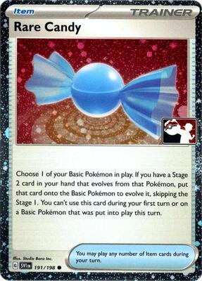 Rare Candy - 191/198 (Cosmos Holo) card from Prize Pack Series Cards
