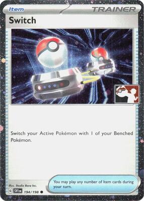 Switch - 194/198 (Cosmos Holo) card from Prize Pack Series Cards
