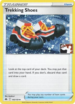 Trekking Shoes - 145/159 (Cosmos Holo) card from Prize Pack Series Cards
