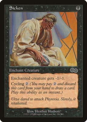 Sicken card from Urza's Saga