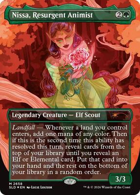 Nissa, Resurgent Animist card from Secret Lair Drop Series